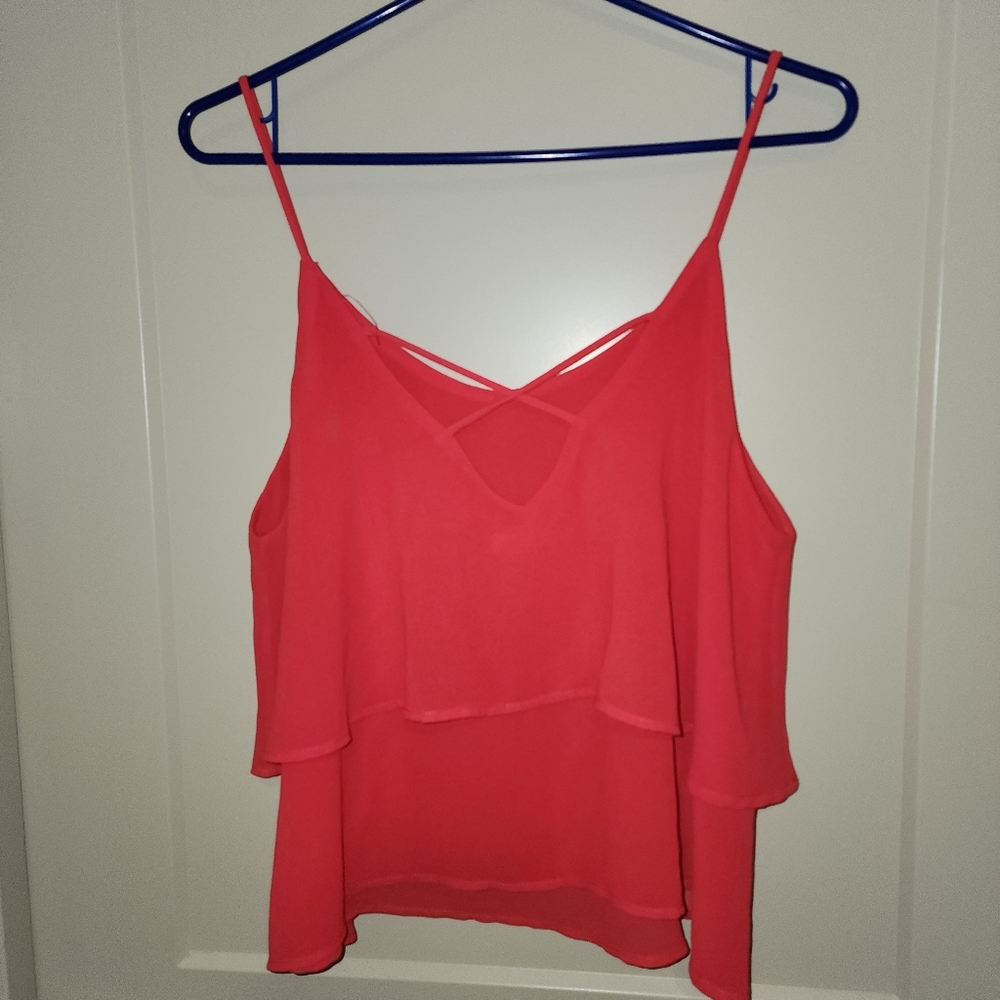 Bright Red Spaghetti Strap - Picture 4 of 4